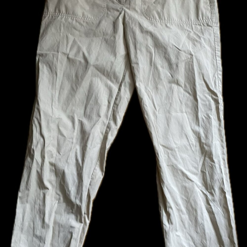 Beige Lightweight Khaki Drawstring Pants - Picture 8 of 10
